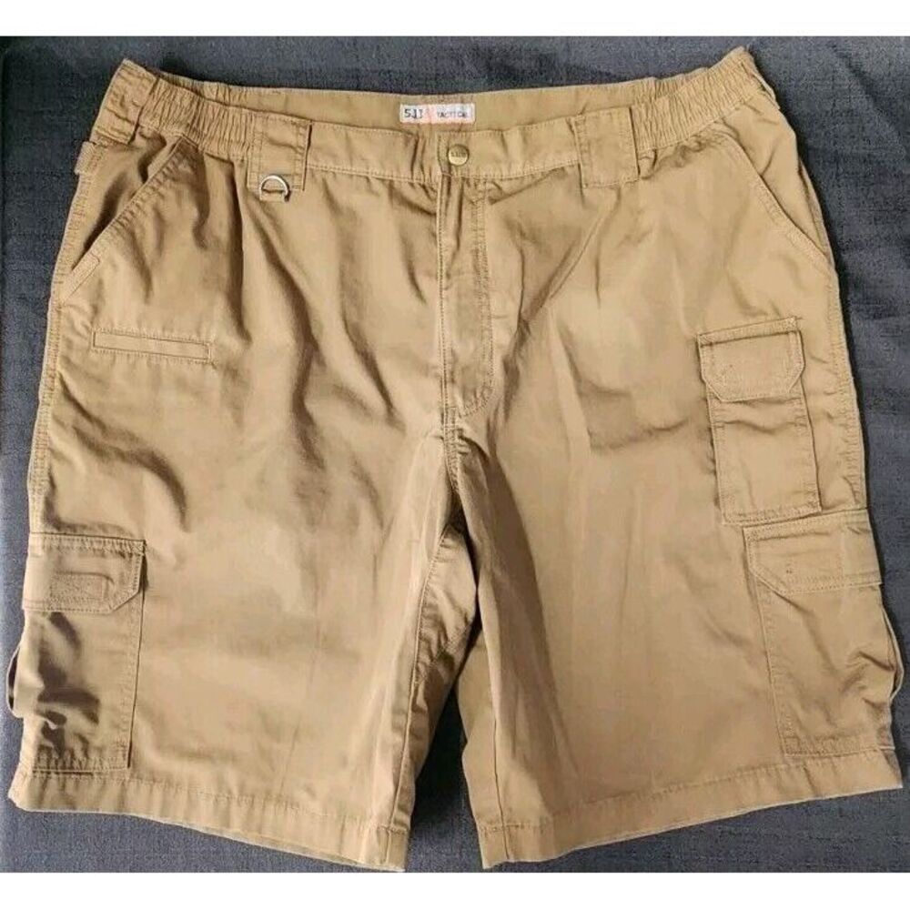 5.11‎ Tactical Pro Shorts Men 44 Dark Khaki Cargo Utility Work Outdoor NWOT
